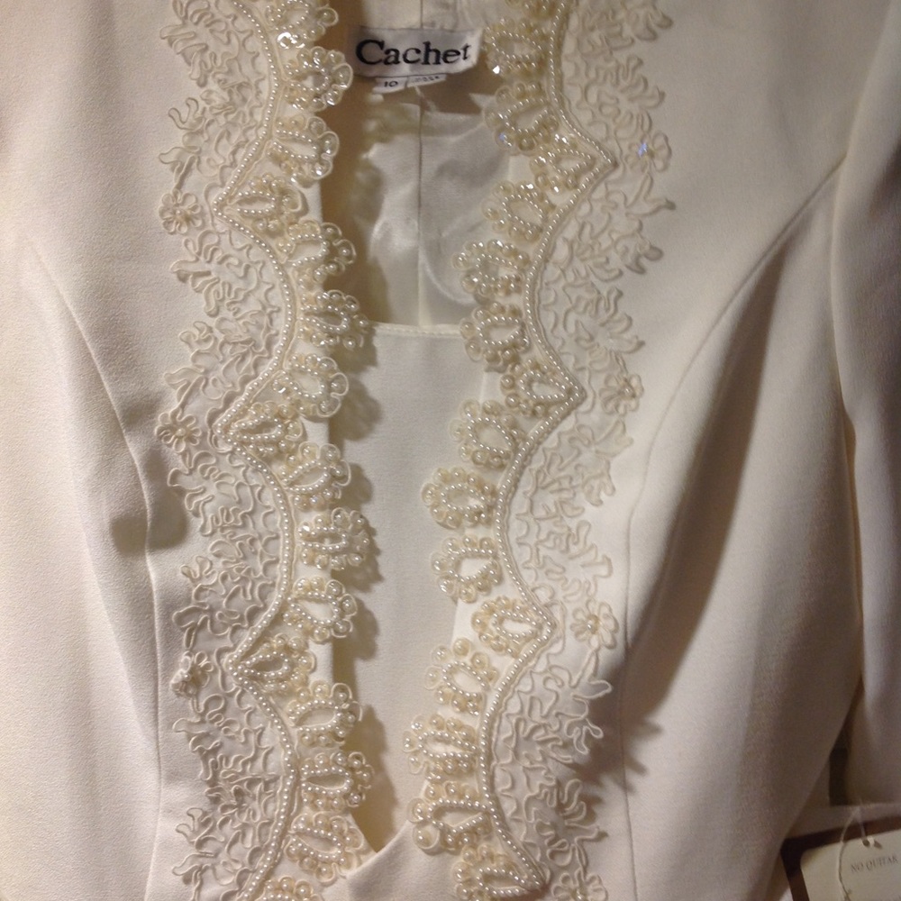 Gorgeous ivory evening dress